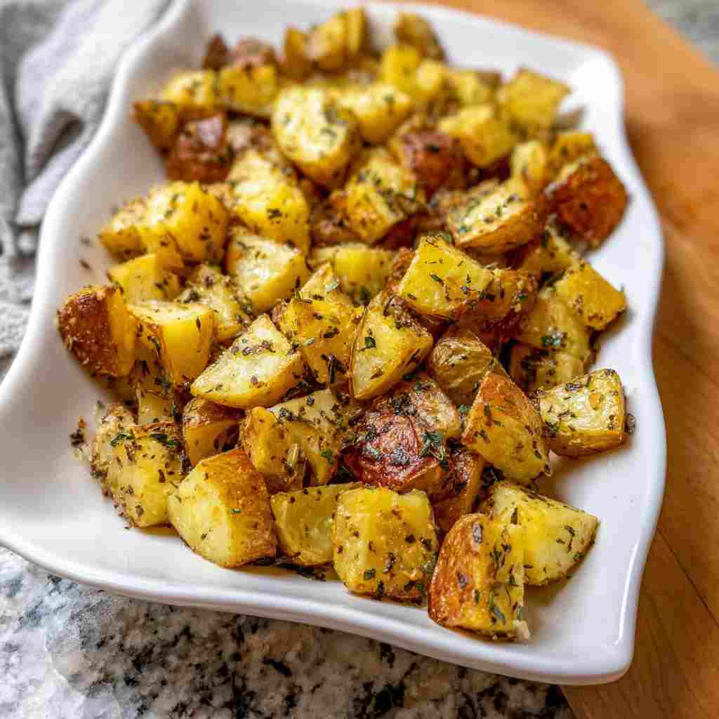Garlic Herb Roasted Potato Skins