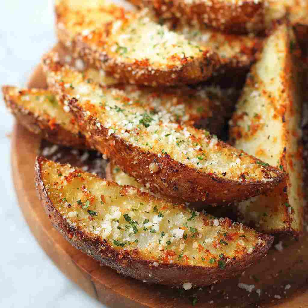 Garlic Parmesan Potato Wedges