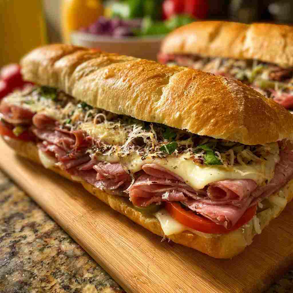 Baked Italian Sub Sandwiches