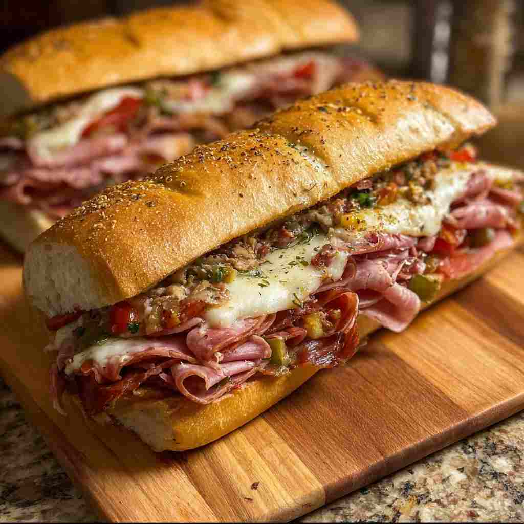 Baked Italian Sub Sandwiches