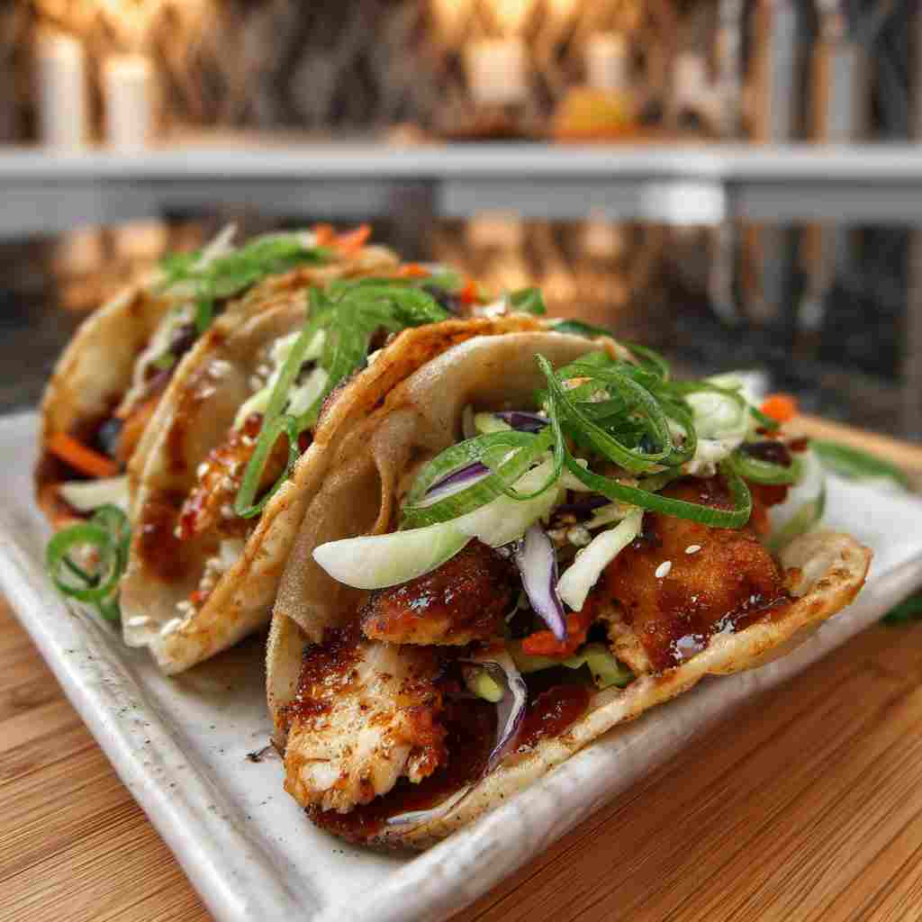 Chicken Wonton Tacos