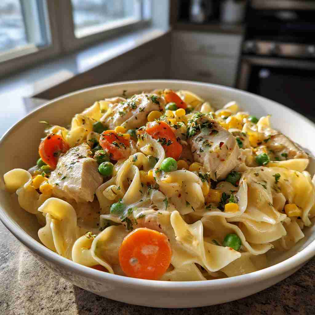 Chicken Pot Pie Pasta