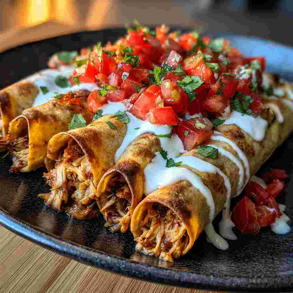 Cream Cheese Chicken Taquitos
