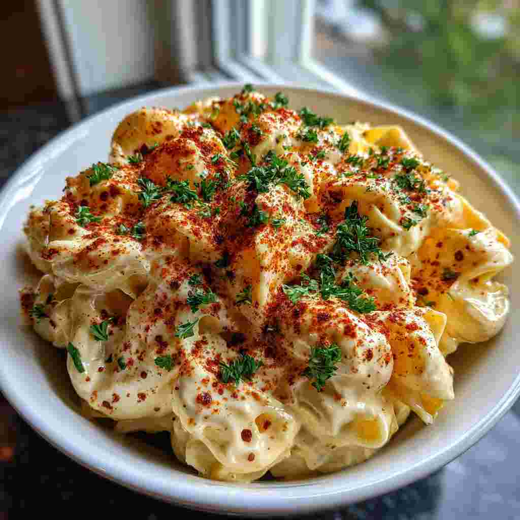 Deviled Egg Macaroni Salad