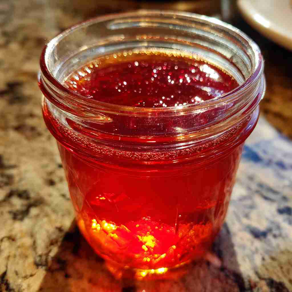 Canning Rhubarb Simple Syrup process