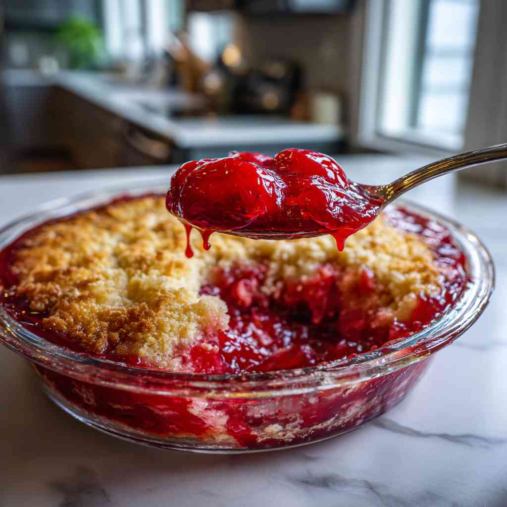 Easy Rhubarb Dessert with Jello