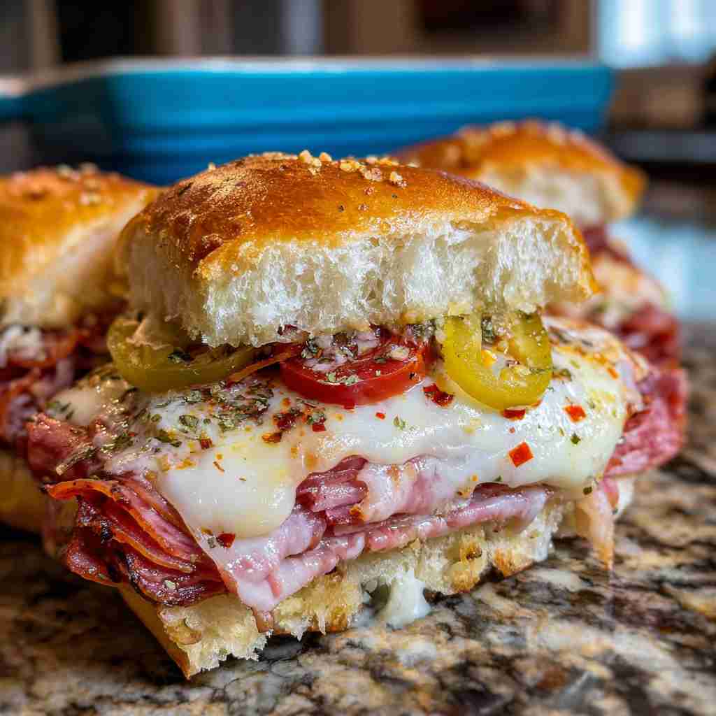 Hot Italian Sub Sliders process