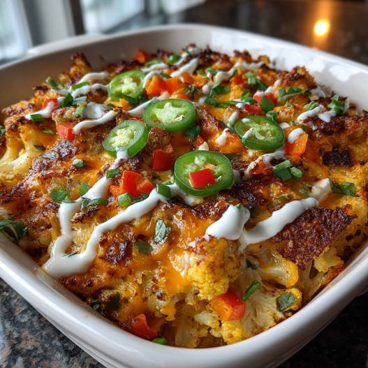Jalape&ntilde;o Buffalo Chicken Casserole process