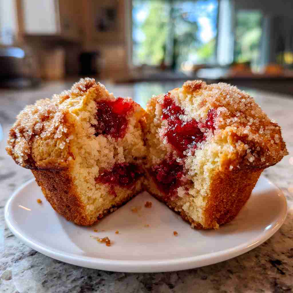 Rhubarb Muffins with Greek Yogurt