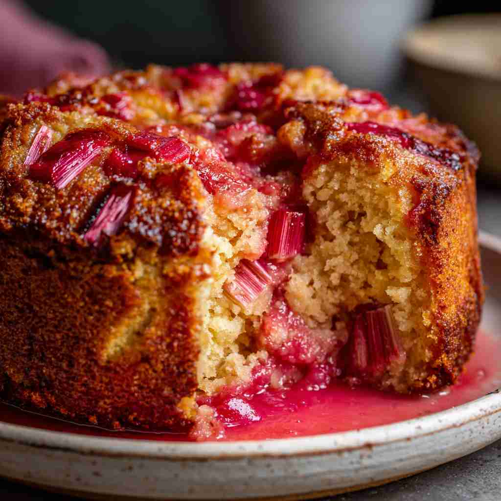 Rhubarb Pudding Cake